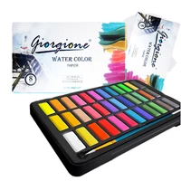 Professional Watercolors Set 24/36 Colors Pigment for Watercolor Painting With Paint Brush&Watercolor Paper Painting Set 1