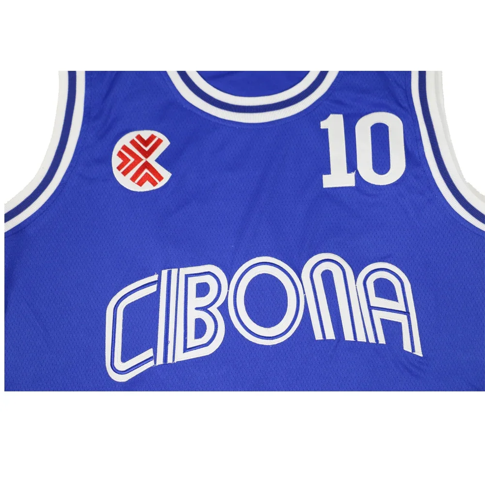 Sport Basketball jerseys CIBONA 10 PETROVIC Jersey Embroidery Sewing EmbroideredOutdoor Sportswear Hip-hop Culture Movie