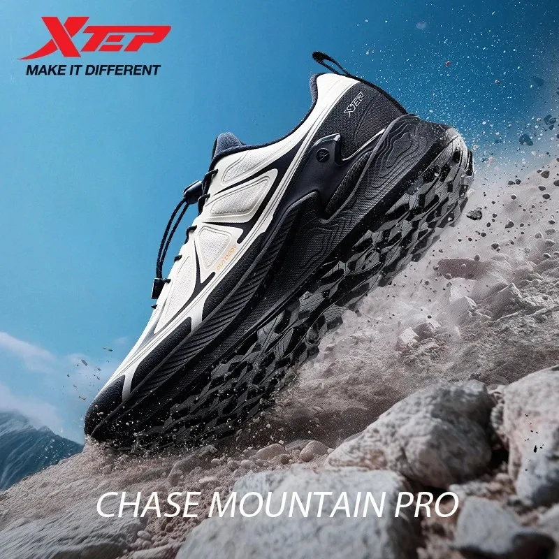 Xtep Chase Mountain Men's Hiking Shoes 2025 Summer Anti-slip