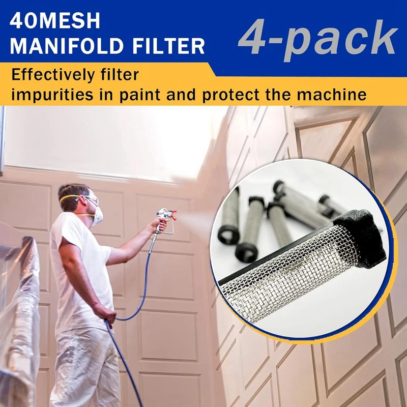 4Pcs 288747 Paint Sprayer Strainers, 8Pack Filters For Magnum Prox7, Prox9, Prox17, Prox19, Prox21, XR5, XR7, XR9