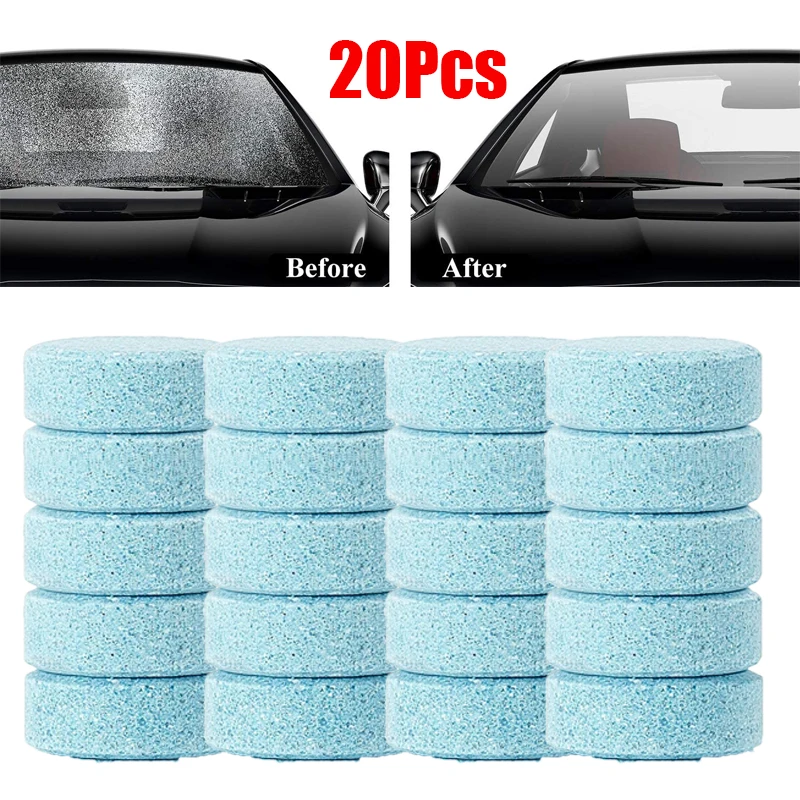 

10/20Pcs Car Solid Cleaner Effervescent Tablets Universal Car Window Windshield Glass Cleaning Tools Para Auto Car Accessories