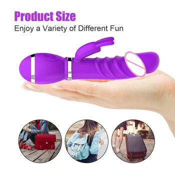 G Spot Vibrator  10 Speeds Realistic Dildo Vibrators  Rabbit vibrator Clitoral Stimulator  Sex toys for Women 5