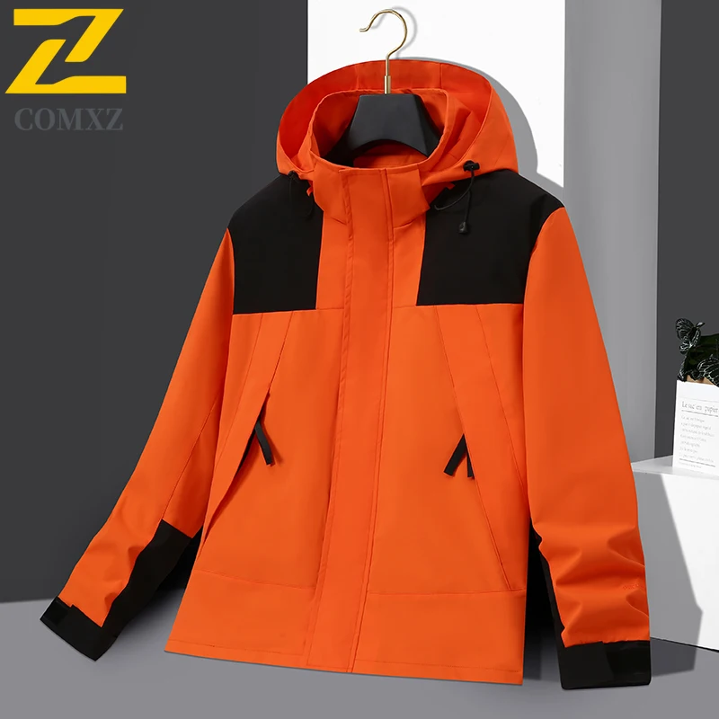 EiAO Windbreaker Couple's Lightweight  Spring Autumn Waterproof Breathable Hiking Jacket Trendy Outdoor Coat for Camping Fishing