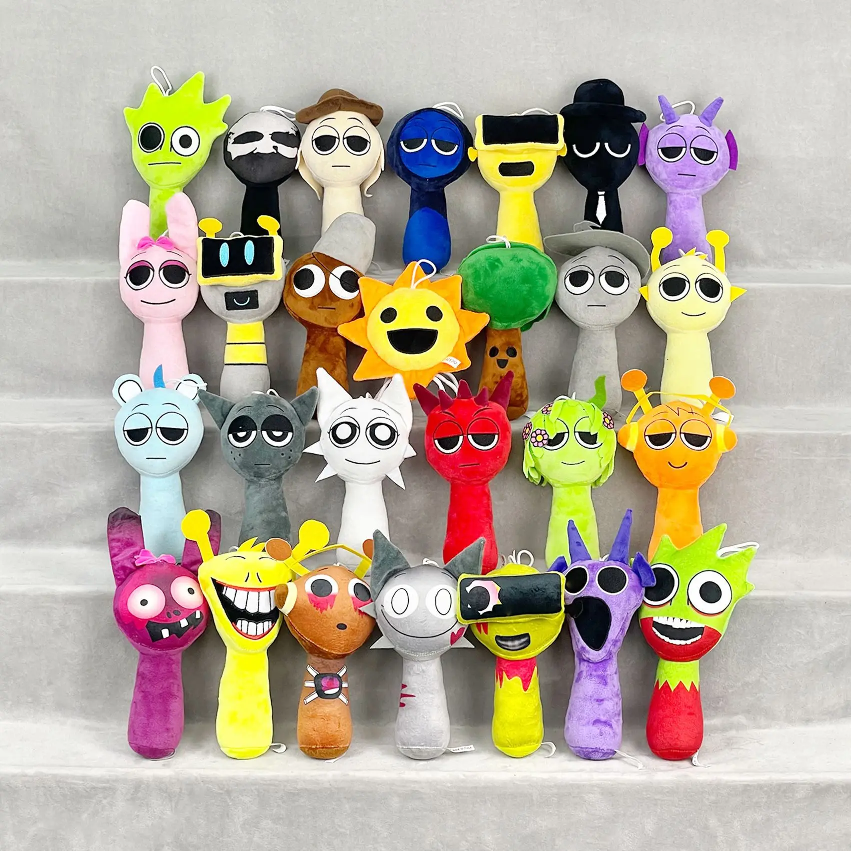 Sprunki Plush Toys Sprunki Incredibox Plush Doll Sprunki Game Cartoon Pillow Kids Birthday Gifts Stuffed Dolls Christmas Gift 4