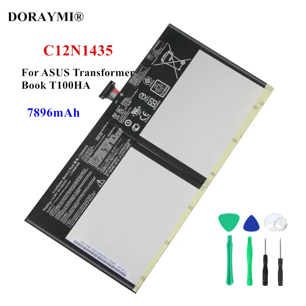 

Original C12N1435 Battery For ASUS Transformer Book T100HA Authentic Rechargable Batteries 7896mAh With Free Tools