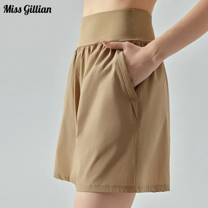 

Summer Yoga Shorts Women Hot Pants Casual Simple Style High Waist Loose Slacks 2023 Summer Sweatpants Solid Color Basic Bottoms