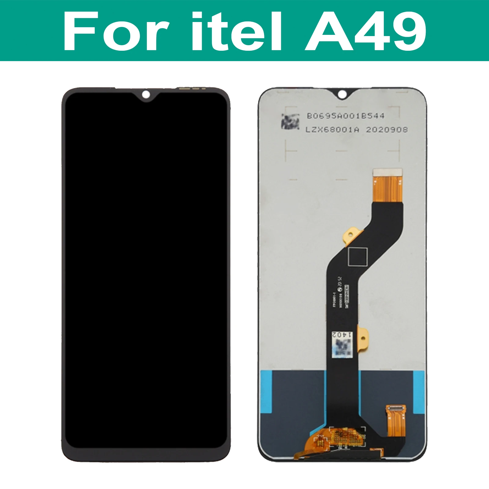 

Original 6.6'' For Itel A49 LCD Display Touch Screen Digitizer Assembly