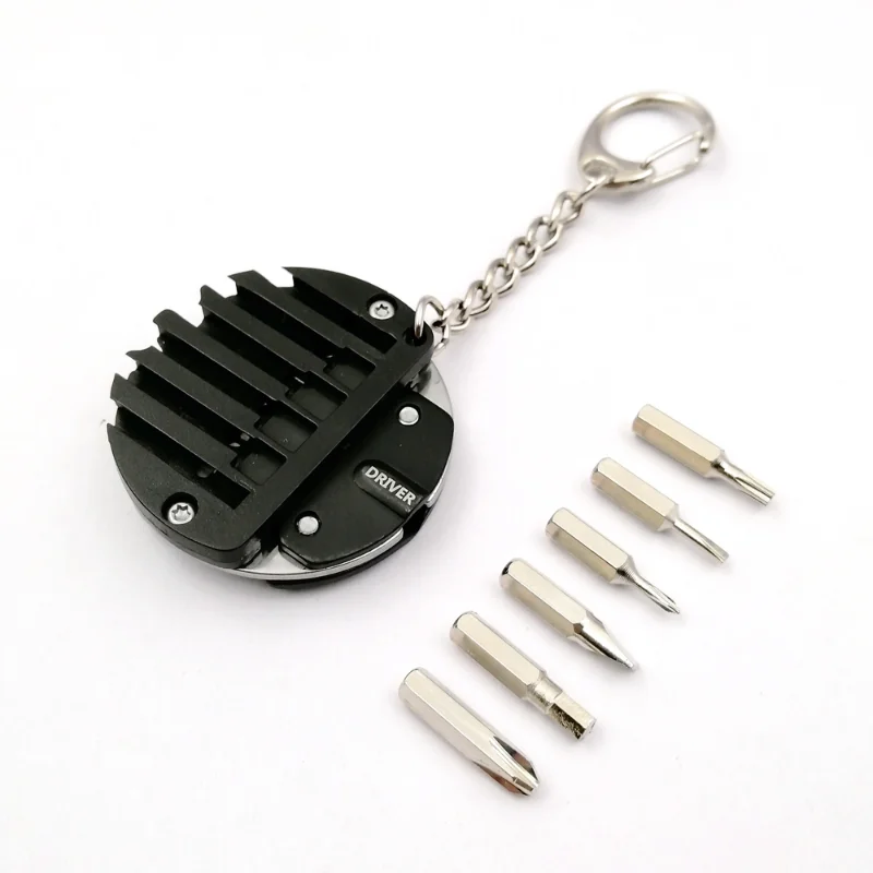 Folding Multifunctional Mini Knife with Screw Round Coin Shape Knife Creative EDC Gadget Outdoor Gear