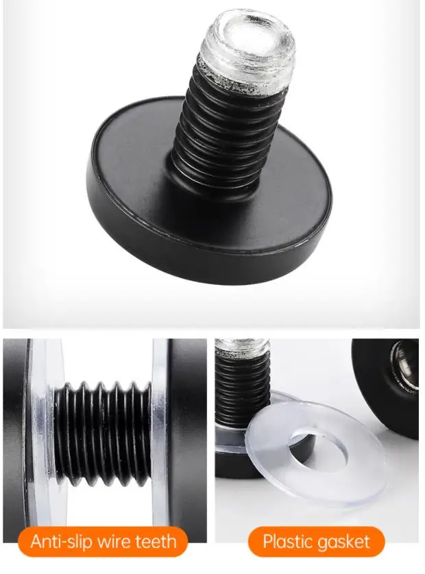 15 Viti Pubblicitarie In Acciaio Inox 12x25 Mm - Distanziatori Per Vetro, Oro - Foto 7