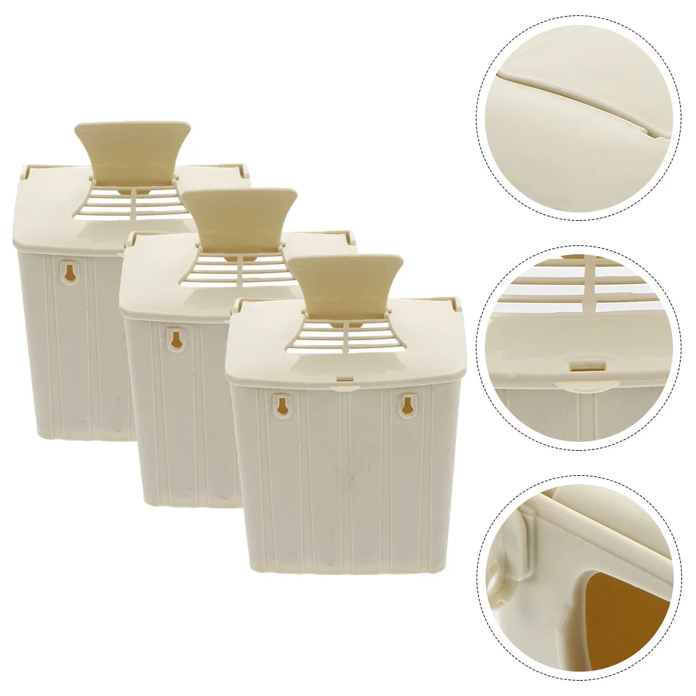 

3 Pcs Outdoor Bird Breeding Box Cage Hanging Birdhouse Plastic Nesting Boxes for Budgies