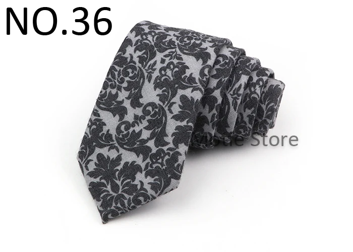 Heißer Verkauf hübsche Blumenmuster Krawatte weiße rote Baumwolle Krawatte für Hochzeits feier Kleid Hemd täglich tragen Dekoration Accessoires Geschenk – Detail 37