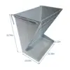 Wall Mounted Livestock Hay Rack for Farm Animals,Goats,Sheeps,Horses 2 in 1 Heavy-Duty Steel Hay & Grain/Salt Feeder Holder