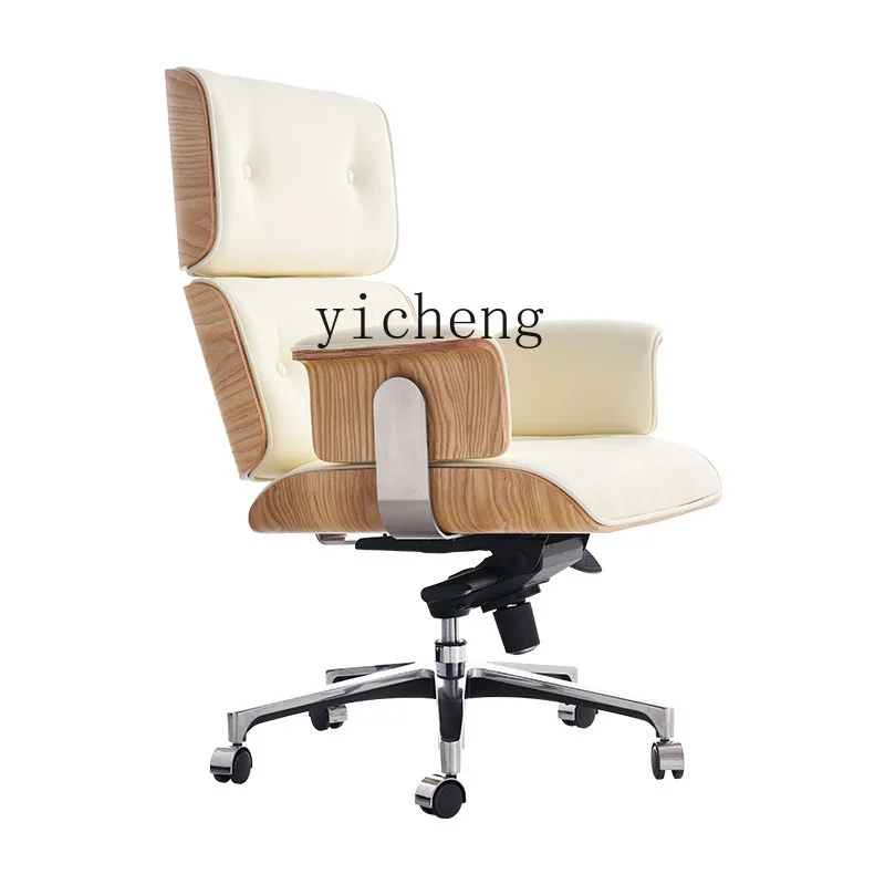 

XL Leather Office Chair Business Executive Chair Comfortable Sitting Artificial Body Executive Chair