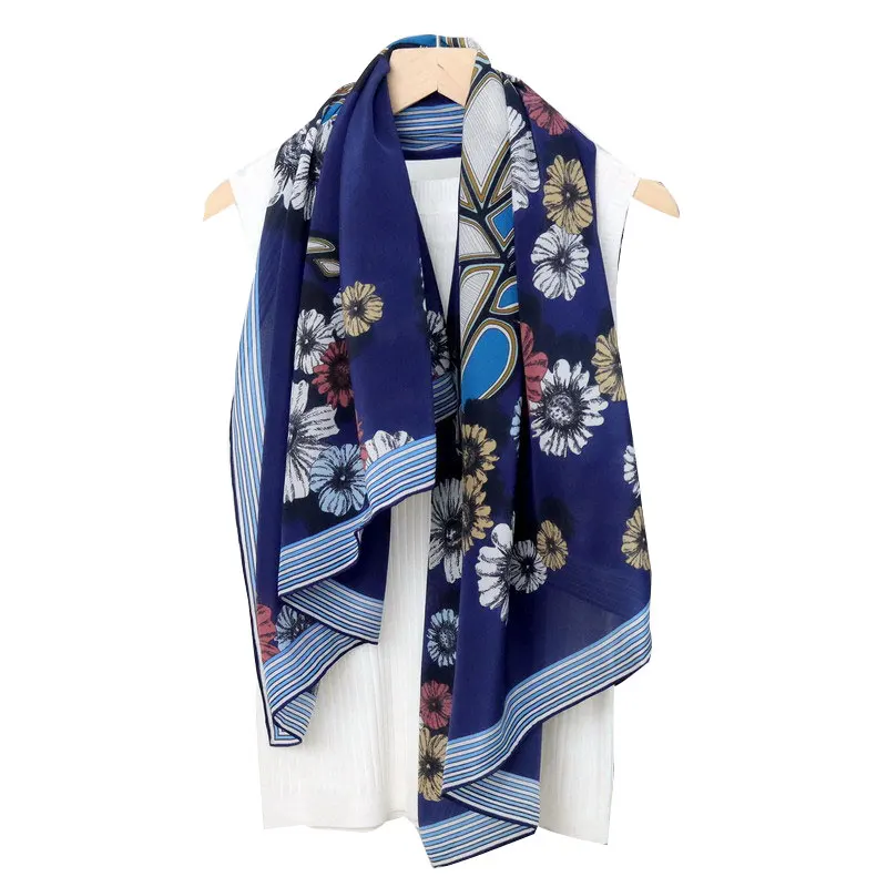 

100% Mulberry Silk Scarf Square Bandana Women Luxury brand Shawls Lady Pashmina Neck Hijab Foulard Wraps Bufanda Scarves Poncho