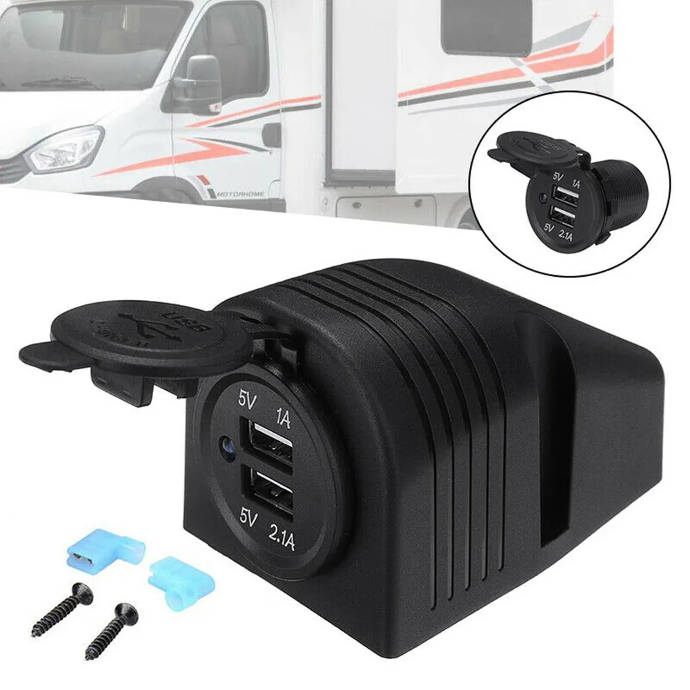 

12-24 В с двойным Usb разъемом для поверхностного монтажа, Аксессуары для автомобилей