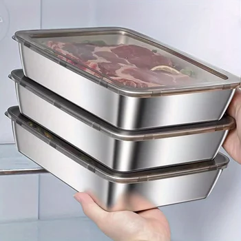 3-Pc Stainless Steel Bread & Baking Pan Set 1