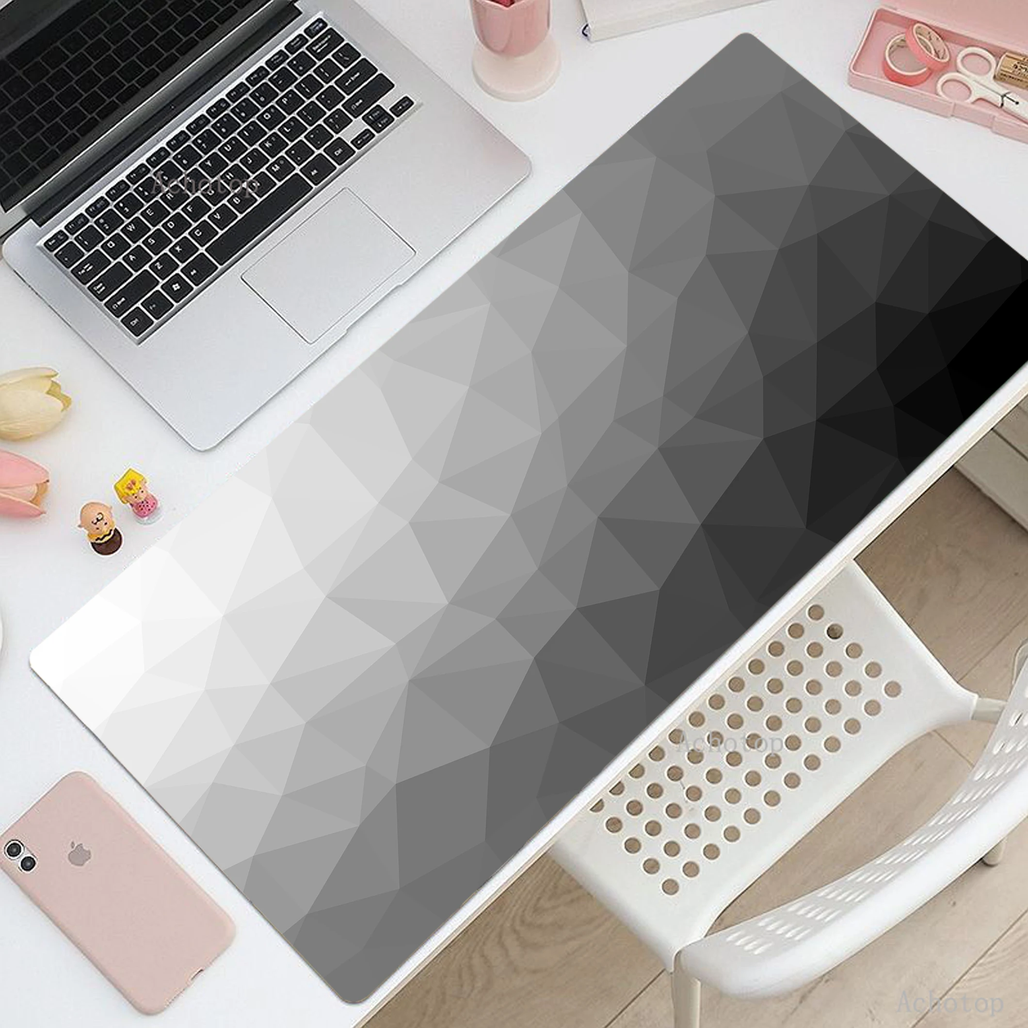 

Gamer Mousepad 900x400mm Speed Keyboard Mouse Mats Black and White HD Print Mouse Pad Laptop Desktop Pads Big Rubber Deskmat