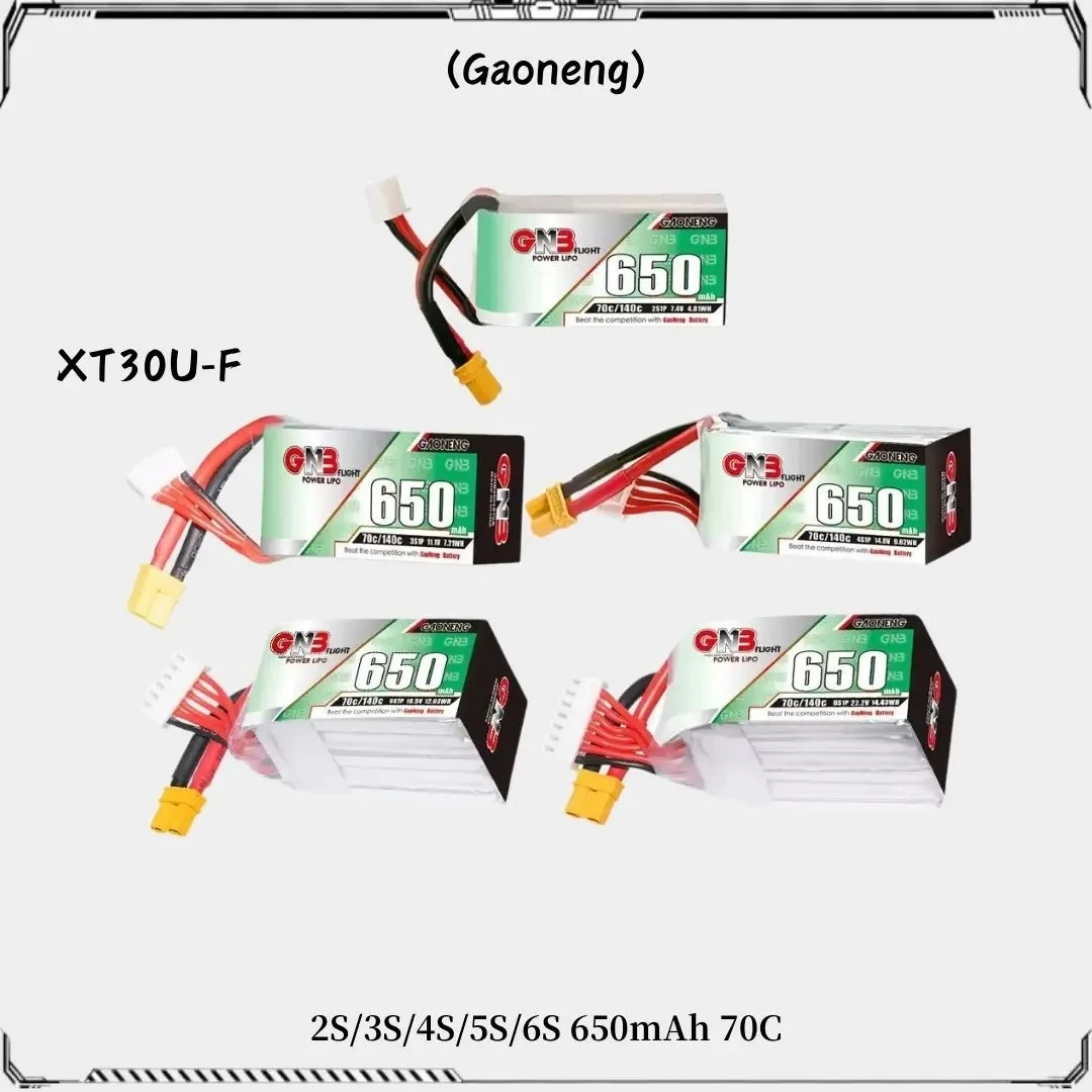 Batterie LiPo 650mAh 70C 2S-6S pour Drone FPV