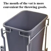 ถังขยะที่ซ่อนอยู่ตู้ในครัวเรือนถังขยะแบบฝังประเภทลิ้นชักเครื่องมือทําความสะอาดห้องครัว Morden ถังขยะความจุสูง 4