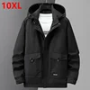 New Arrival Men's Plus Size Workwear Jacket with Hood - Spring and Autumn Windbreaker Coat 10XL 9xl jacket for men 1