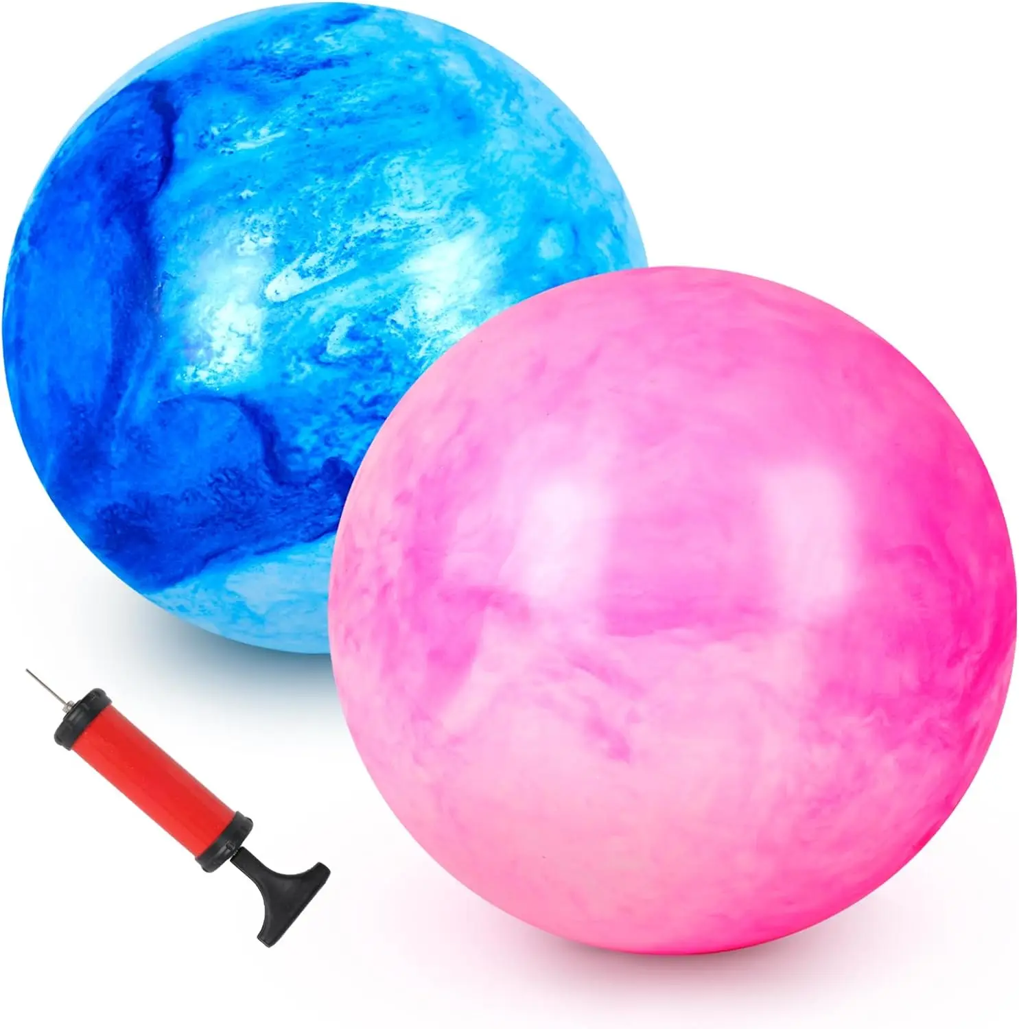 Large Inflatable Balls Meooeck 4 Pcs Inflatable Marbleized Big Large ...
