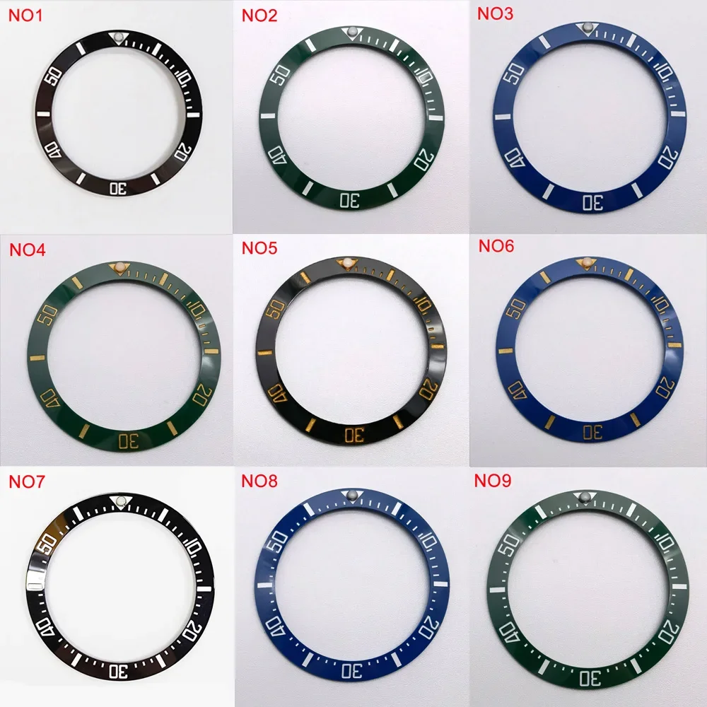 세라믹 베젤 인서트 시계 링, 서브 워치 케이스 액세서리, 43mm, 내경 31.6mm, 40mm