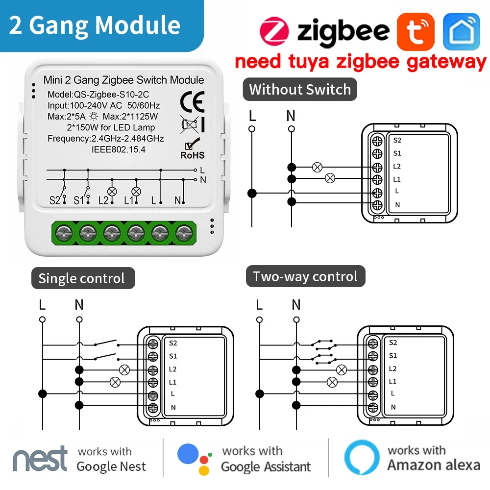 zigbee 2gang light