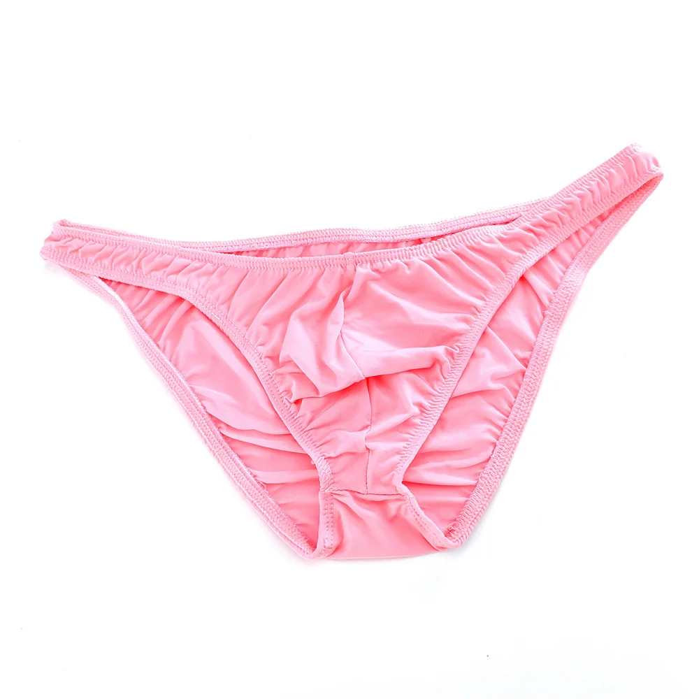 Slip Intimo A Righe Per Uomo Slip Da Uomo Sexy Slip Da Uomo Bikini Erotico Biancheria Intima Morbida Slip G-String Rigonfiamento Bikini Slip Mutandine, Rosso, M - Foto 6