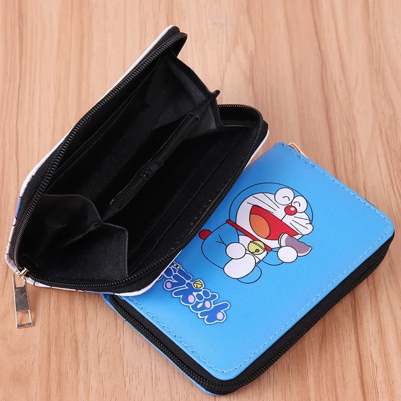 Doraemon's new wallet cartoon card holder cute zipper pu multi-compartment boys and girls student coin purse clutch 3