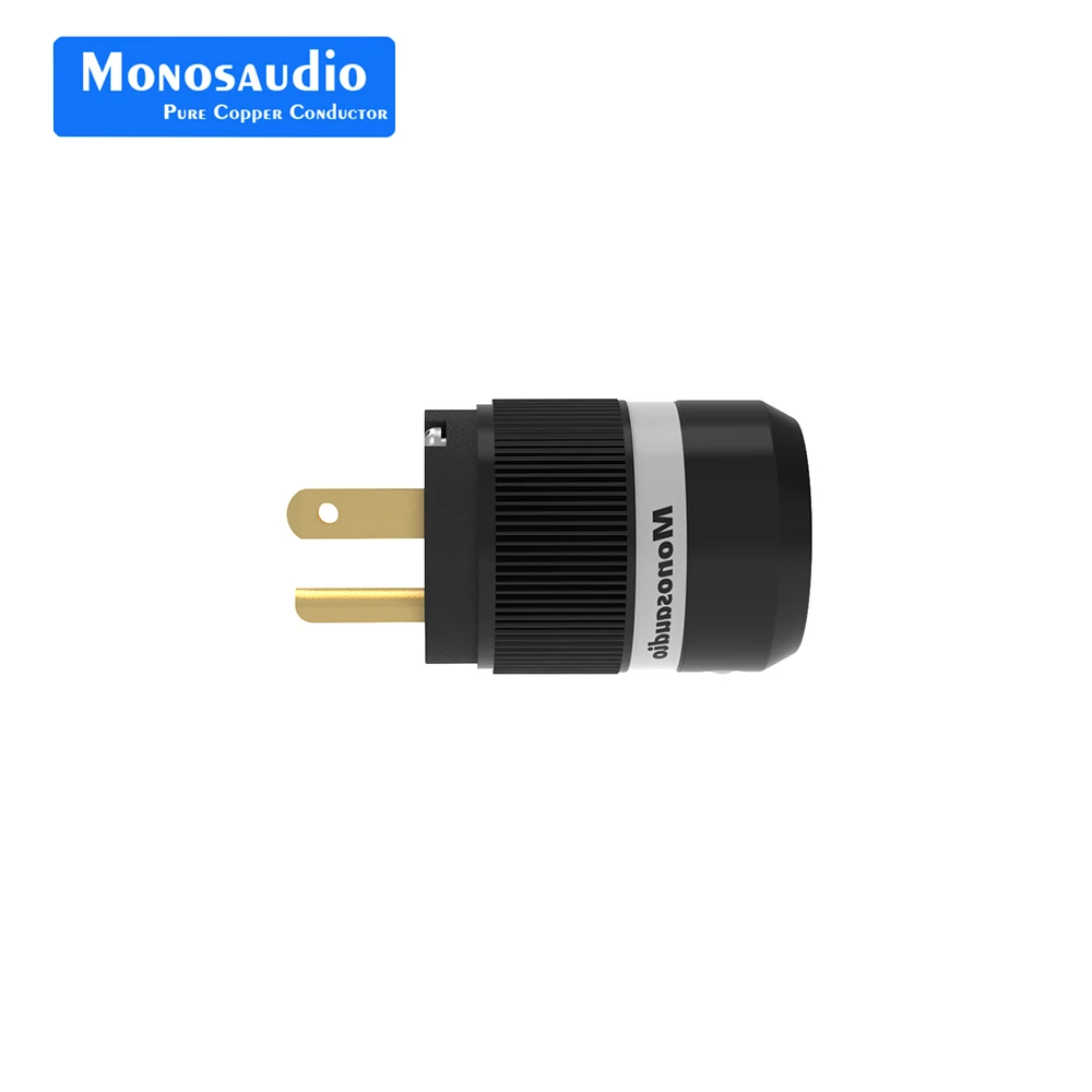 

Hi-end Monosaudio M100G 99.998% Red Copper Hifi AC US Power Plug，With IEC Connector Audiophile Power Plug