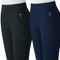 2024 Autumn Winter Pencil Pants Women Fleecing Thermal Strench OL Lady Skinny Thichen Thin Slim Trousers Female Clothing Legging - Image 2