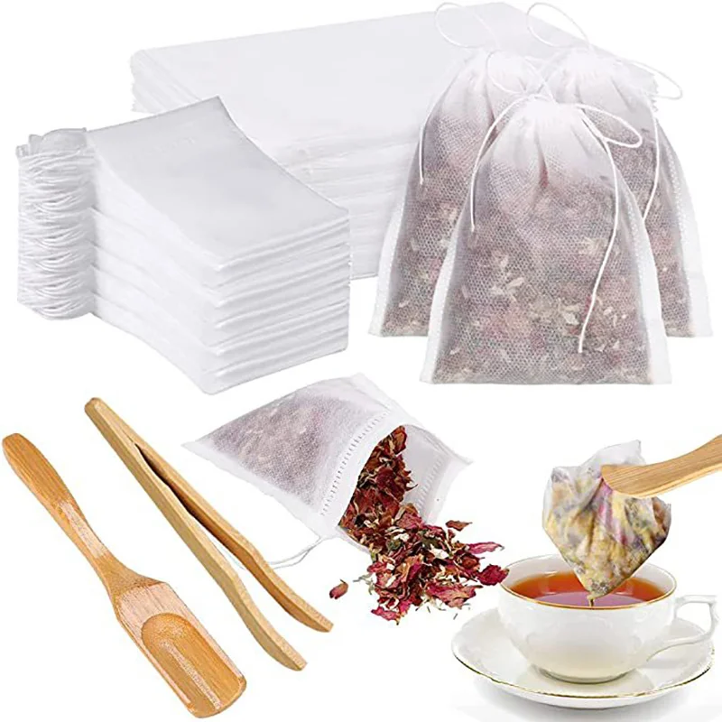 100 Pcs Sachet de Thé, Sachet de Thé à Remplir avec Cordon, Sachets Filtre  à Thé Jetables, Sachets Thé a Remplir, pour Thé en Vr13 - Cdiscount  Electroménager