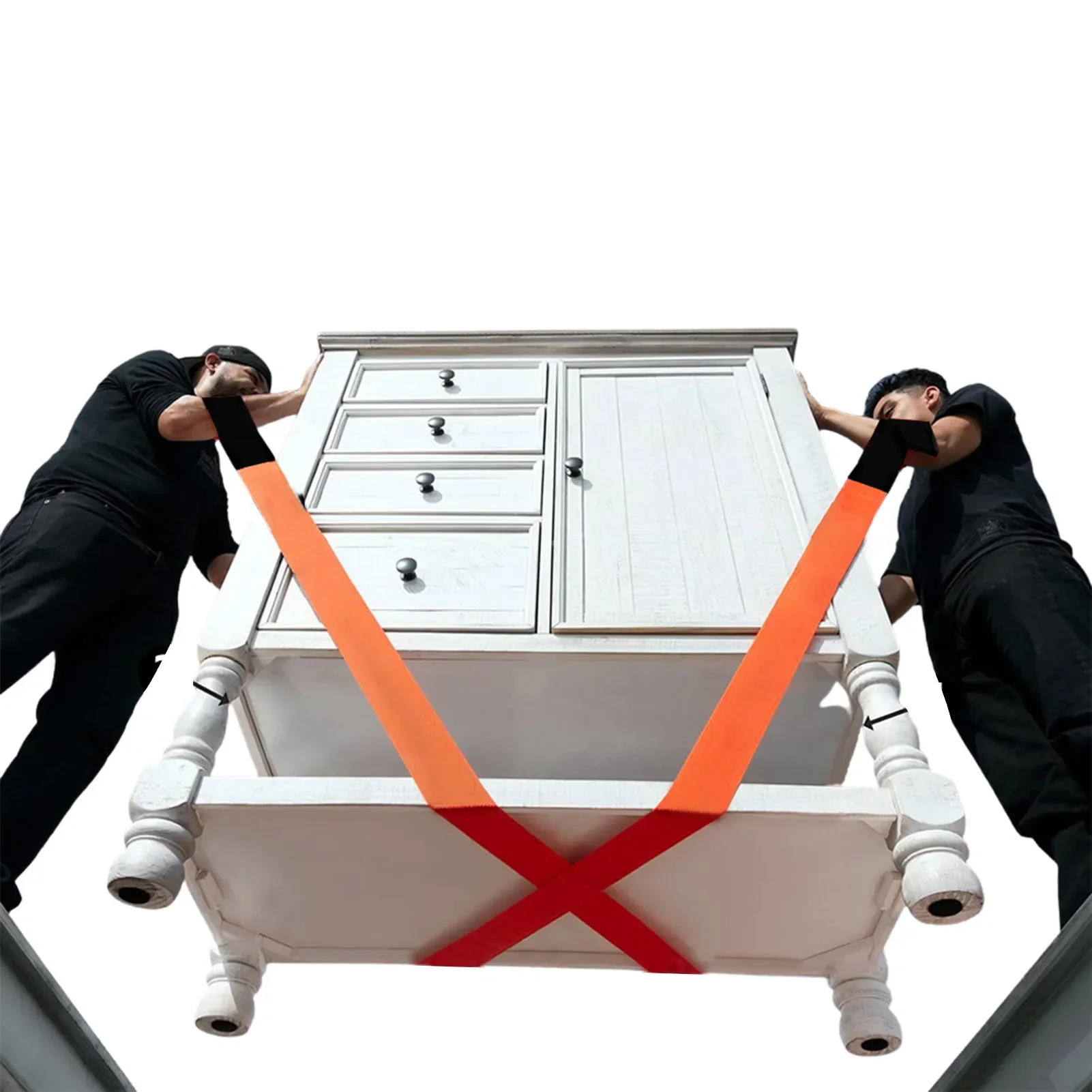 2-Person Lifting and Moving Appliance for Harness Moving Mattress Couch Furniture Heavy Things Body Strap Wrist Strap