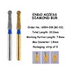 RESYDENT 6054M Dental Single-Use Round Diamond Bur, With Neck, 1 Pack, Endo Access FG Bur Multilayered coated Abrasive 1