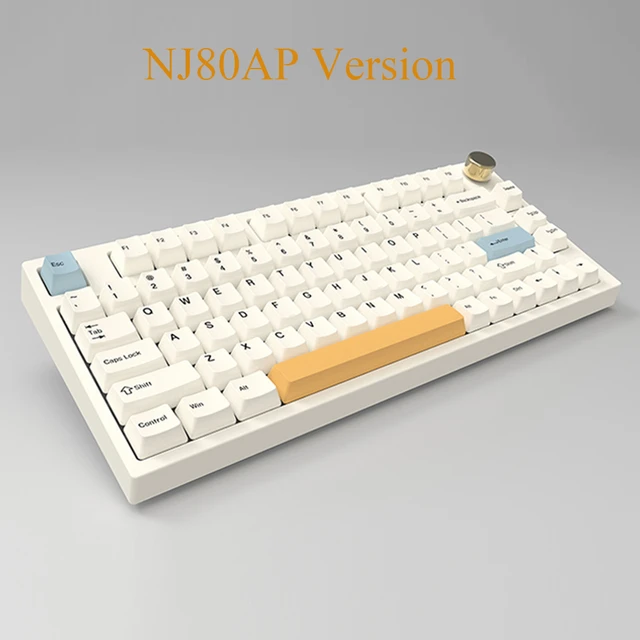 ワイヤレスキーボードnj80,2.4g,Bluetooth 5.0,タイプC,機械式rgb 