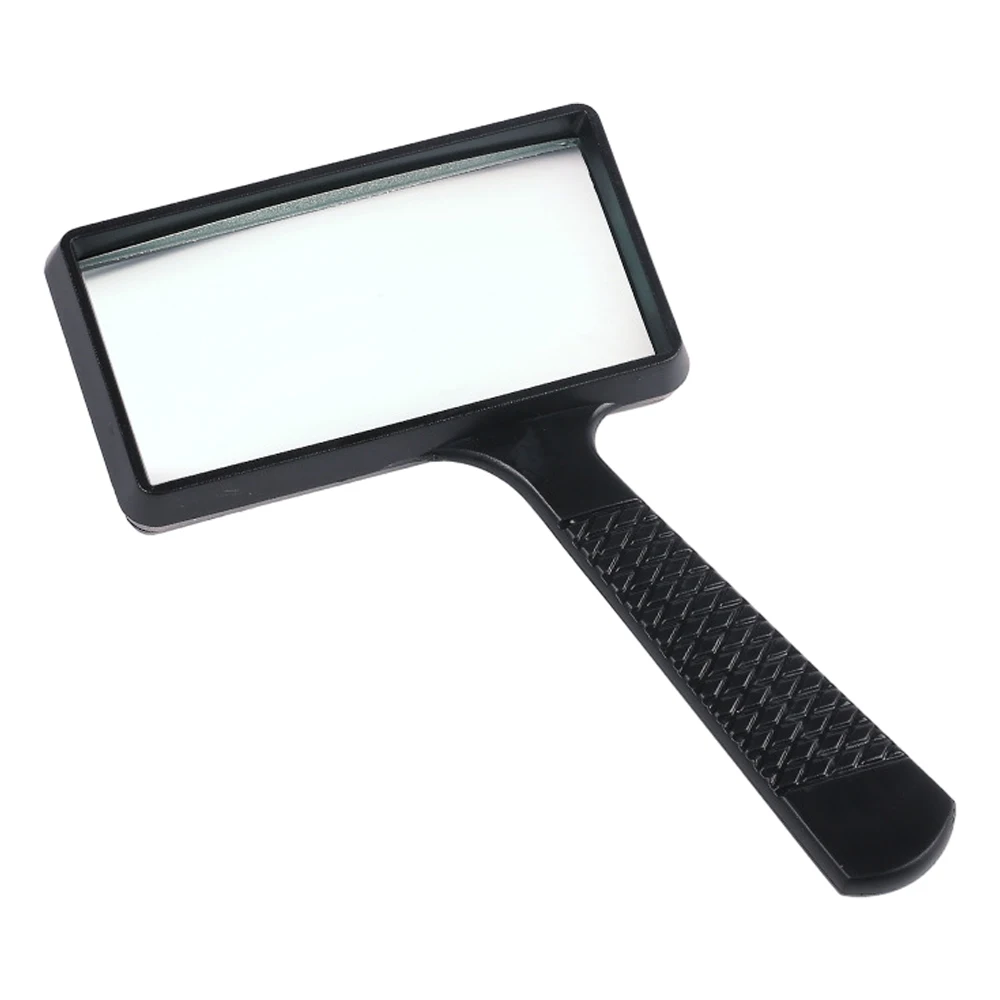 Rectangular Jewelry Identification Magnifier Handheld Square Reading Magnifier 100x50mm ABS+ Metal Measuring Tool jewelry magnifier jewelry magnifying glass magnifying glass reading magnifier