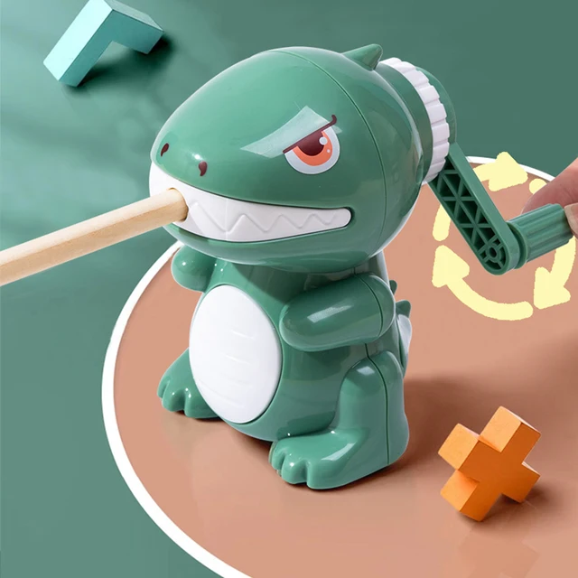 Dinosaur Pencil Sharpener Manual Cartoon Sharpener Fast Sharpening for Student Home Office School 1