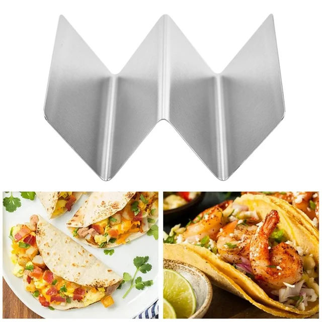 4 Size Wave Shape Stainless Steel Taco Holders Mexican Food Rack Shells Hot  Dog Holder Stand Taco Rack Kitchen Accessories - AliExpress