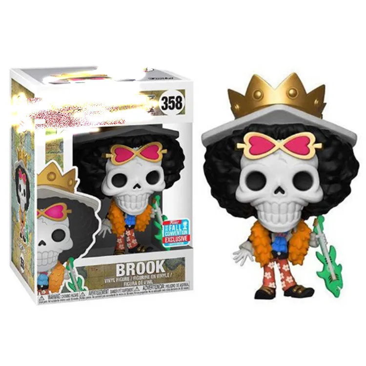 Bandai Original Funkos Pops One Piece Anime Figure 918 358 921 Luffy Luffy Brooke Chopper Demon Slayer Action Figure Pvc 10cm Aliexpress