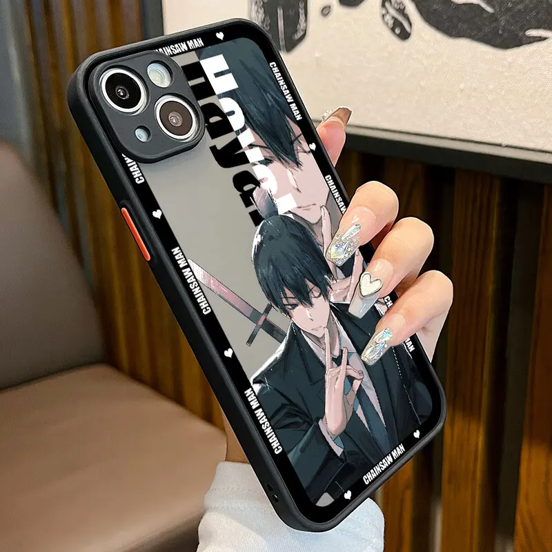 Chainsaw Man Makima Mitaka Asa Case For iPhone 14 13 12 Mini 11