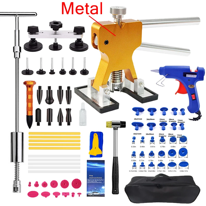 Universal Car Dent Gold Puller Repair Tool Kit Automobile Body Door