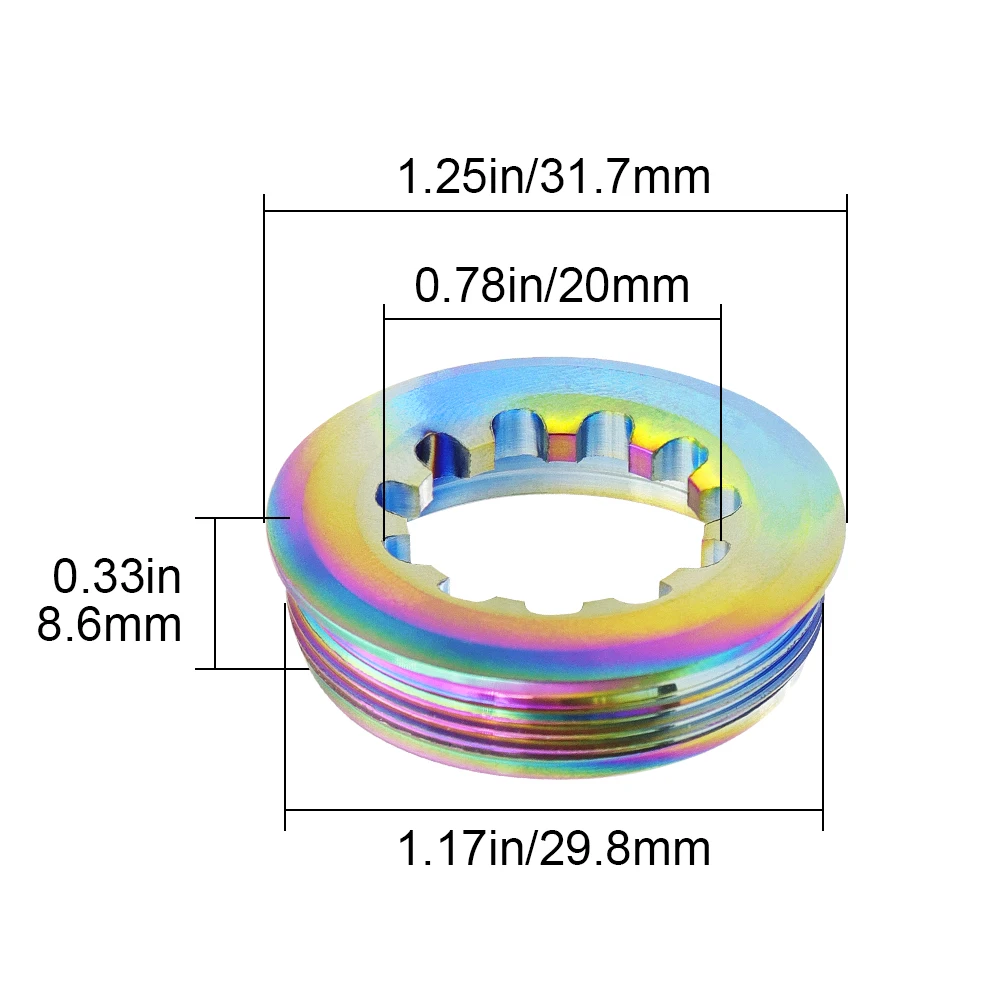 Description Picture 3 of itemBicycle titanium alloy Crank Screw Crank Bolt For-Shimano XTR FC-M9100 Double Bike Crank Parts Cycling Crankset Accessories