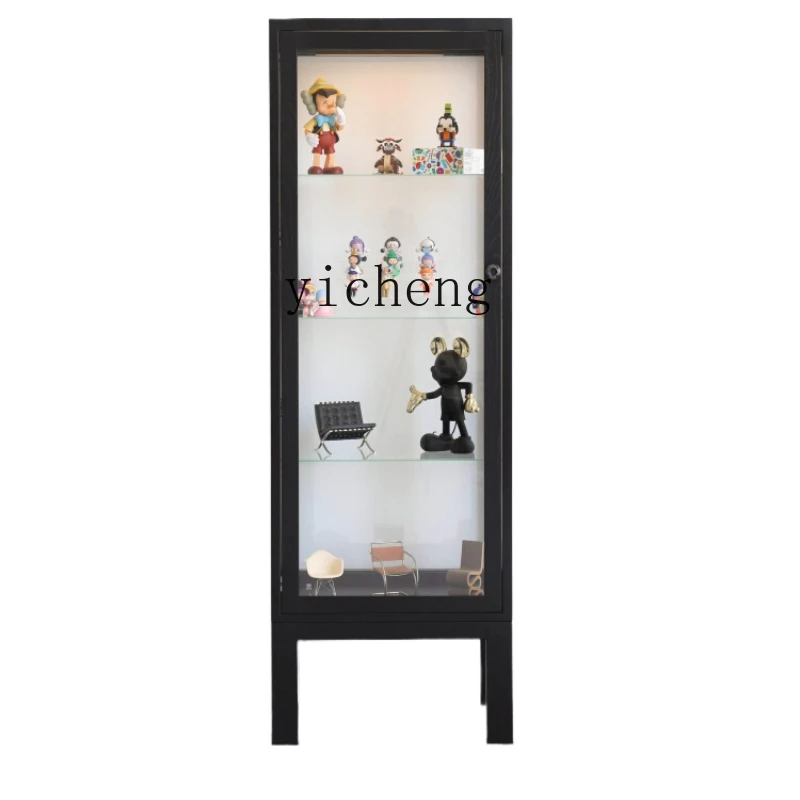 

ZWS Hand-Made Display Cabinet Solid Wood Transparent Glass Lego Building Block Model Ornaments Showcase