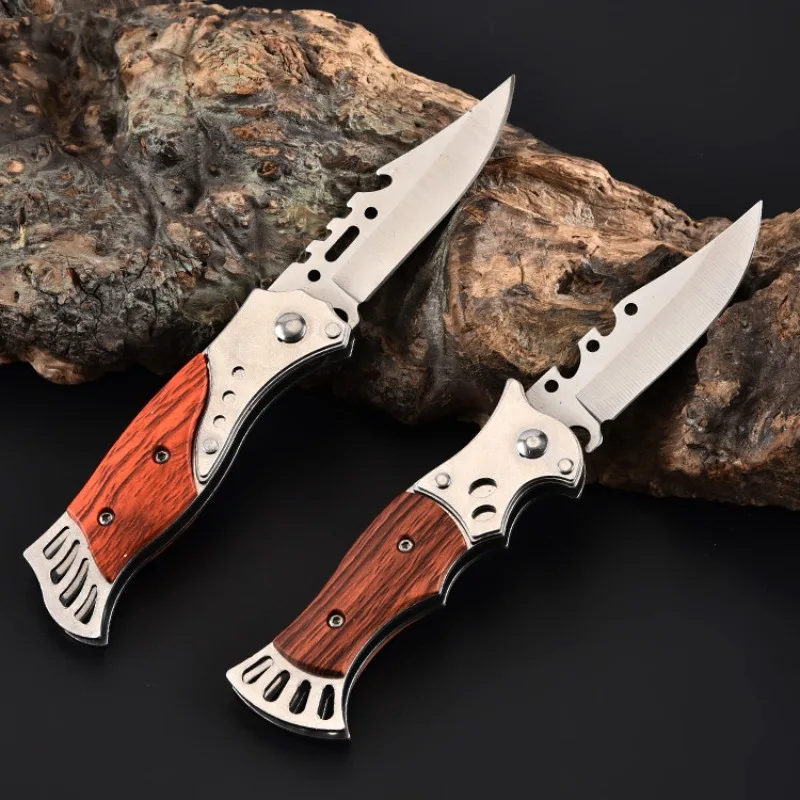 

High hardness portable wilderness survival knife, open edge knife, fruit knife, outdoor folding knife