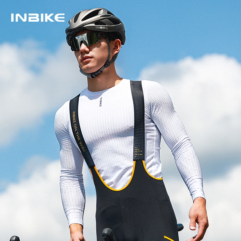 Cycling Shirts INBIKE Men Long Sleeve Bike Base First Layer Quick Dry Breathable Bicycle Tops MTB Shirt