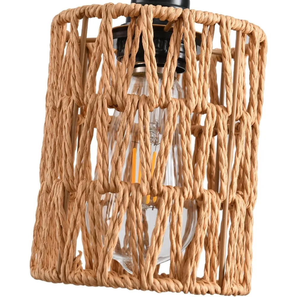 Japanese Hemp Rope Chandelier Zen Retro Industrial Style Dining Room Bedroom Antique Style Wall Lamp Home Decorative Lighting