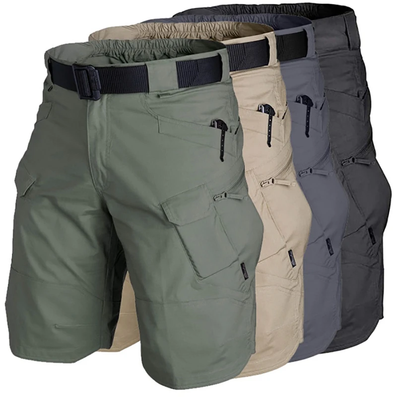 Brand Men's Urban Military Cargo Shorts Outdoor Waterproof Wear-Resistant Tactical Shorts Multi-pocket 2023 Casual Summer Pants