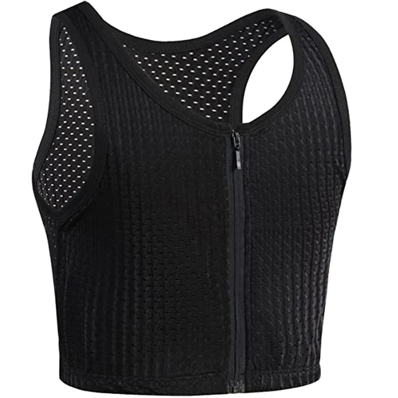 Chest Binder for Transgender, Binder Trans with Zipper for