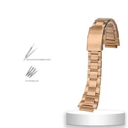 Premium All - Metal Case Mod Kit with Stainless Steel Bezel & Waterproof Ring (Rose Gold - G192)