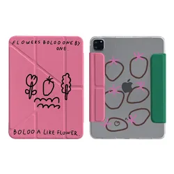 Vibrant Fruit Print Y - Fold Tablet Case - iPad 10th 11th 12th (PKZ207 No pen slot)